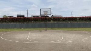 岐阜市　バスケットゴールのある公園新田中央公園。とても整備の整った環境でバスケができます