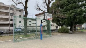 岐阜市　バスケットゴールのある公園美島公園。ミニバスができます