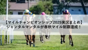 マイルチャンピオンシップ2025でジャンタルマンタルが勝利したレースのアイキャッチ画像
